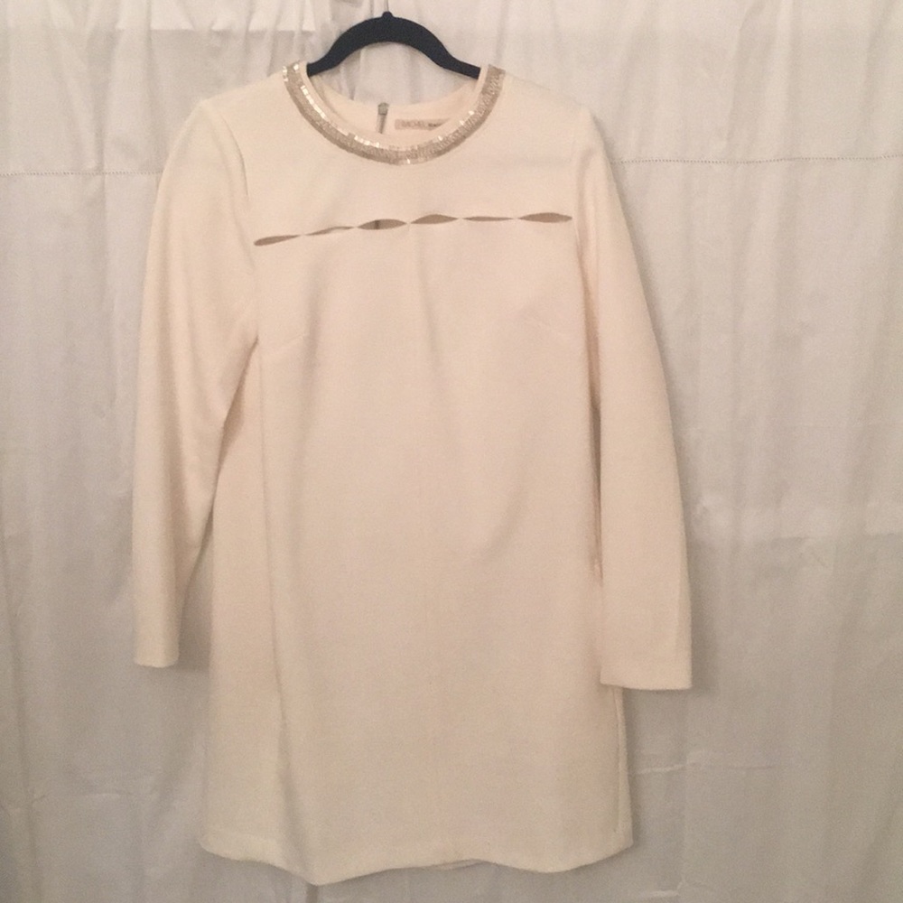 Rachel Rachel Roy cream color long sleeve dress